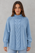 Katarina | Womens Cashmere Roll Neck Jumper Winter Knit