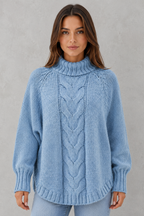 Katarina | Womens Cashmere Roll Neck Jumper Winter Knit
