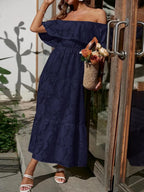 Lucienne | Long Sleeve Wedding Guest Dresses Maxi Tiered