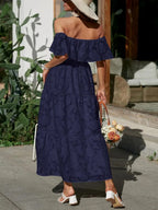Lucienne | Long Sleeve Wedding Guest Dresses Maxi Tiered