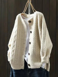 Felicity | Women Cashmere Cardigan Cable-Knit Button-Down