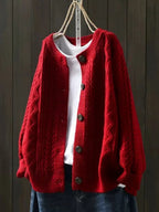 Felicity | Women Cashmere Cardigan Cable-Knit Button-Down