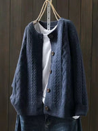 Felicity | Women Cashmere Cardigan Cable-Knit Button-Down