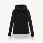 Camille | Quilted Puffer Coat Winter Jacket With Hood — Black