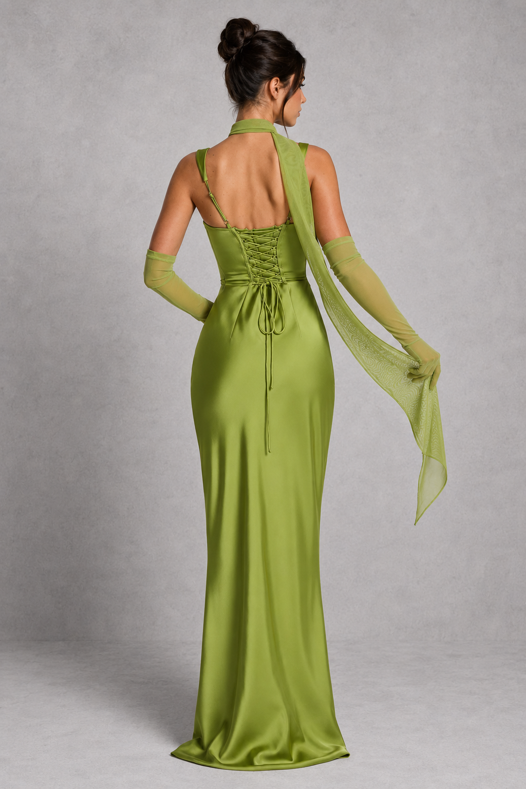 Celeste | Plus Size Evening Dresses Satin Corset Maxi Formal