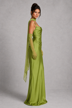 Celeste | Plus Size Evening Dresses Satin Corset Maxi Formal
