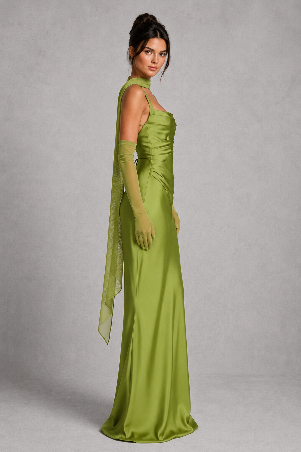 Celeste | Plus Size Evening Dresses Satin Corset Maxi Formal