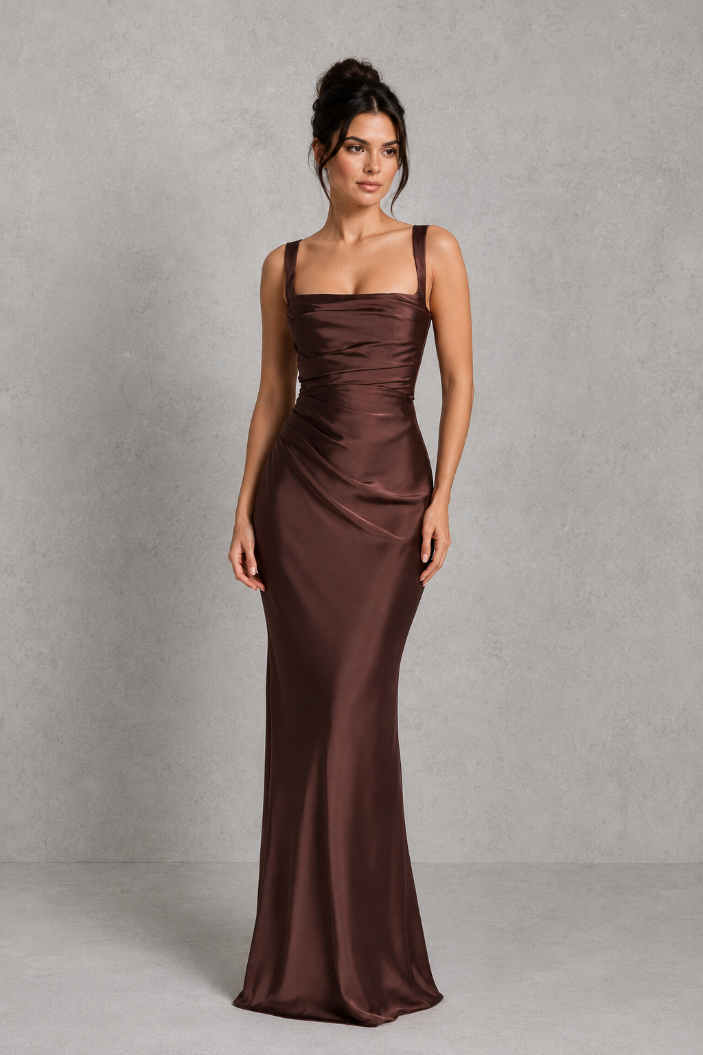 Celeste | Plus Size Evening Dresses Satin Corset Maxi Formal