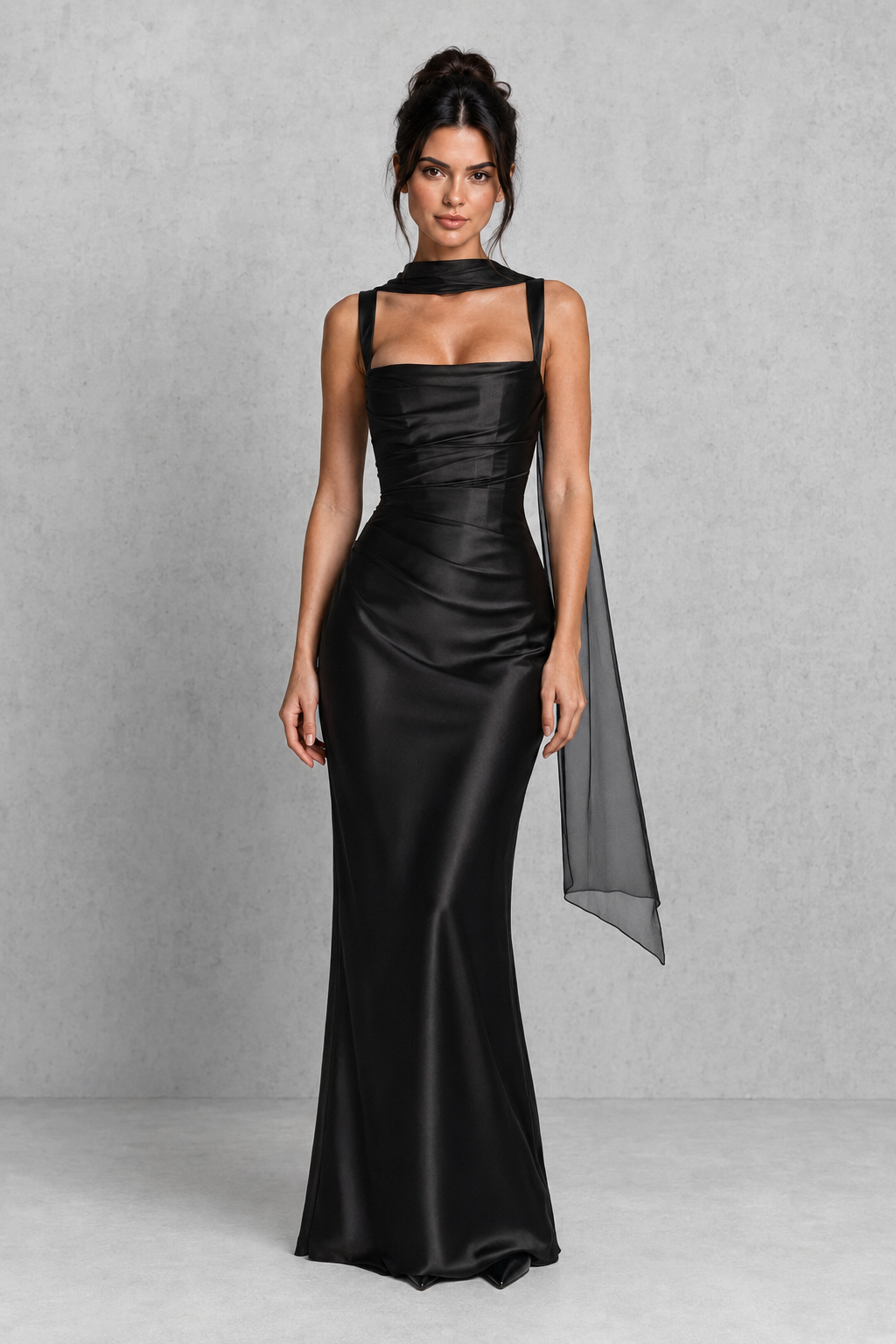 Celeste | Plus Size Evening Dresses Satin Corset Maxi Formal