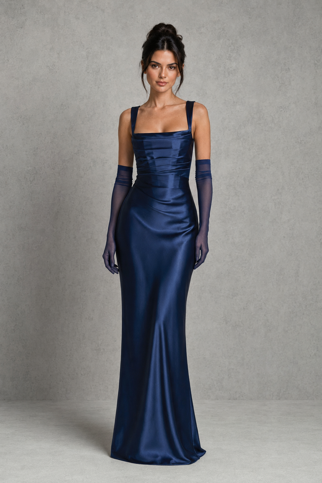 Celeste | Plus Size Evening Dresses Satin Corset Maxi Formal