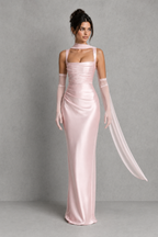Celeste | Plus Size Evening Dresses Satin Corset Maxi Formal