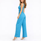 Lavinia | Women Black Wide-Leg V-Neck Jumpsuit
