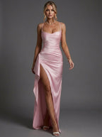 Helena | Women's Spaghetti Strap Bodycon Maxi Dress
