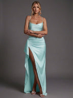 Helena | Women's Spaghetti Strap Bodycon Maxi Dress