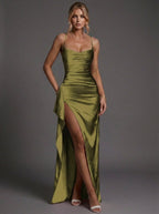 Helena | Women's Spaghetti Strap Bodycon Maxi Dress