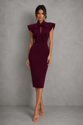 Constance | Office Attire For Women Bow Tie Midi Dress