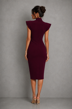 Constance | Office Attire For Women Bow Tie Midi Dress
