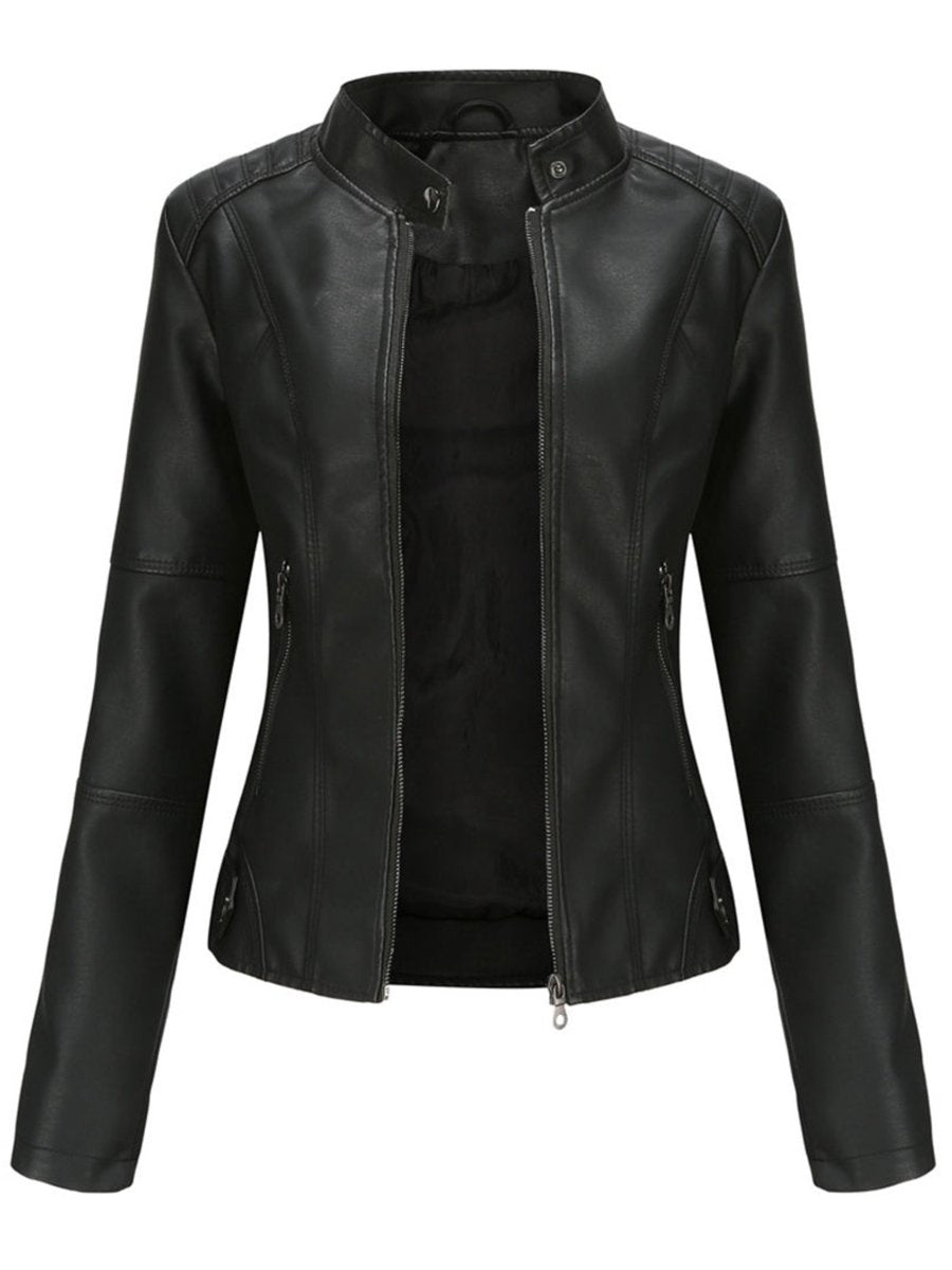 Octavia | Women's Tailored Biker Leather Jacket