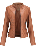 Octavia | Women's Tailored Biker Leather Jacket