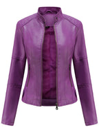 Octavia | Women's Tailored Biker Leather Jacket