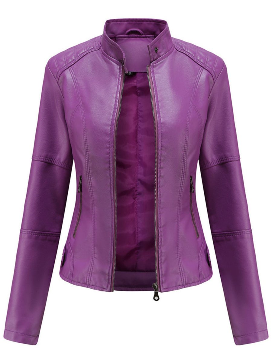Octavia | Women's Tailored Biker Leather Jacket