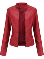 Octavia | Women's Tailored Biker Leather Jacket