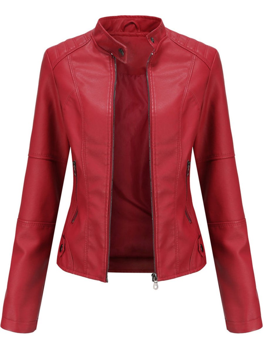 Octavia | Women's Tailored Biker Leather Jacket