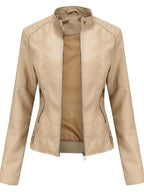 Octavia | Women's Tailored Biker Leather Jacket