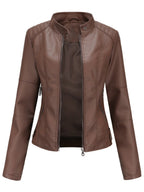 Octavia | Women's Tailored Biker Leather Jacket