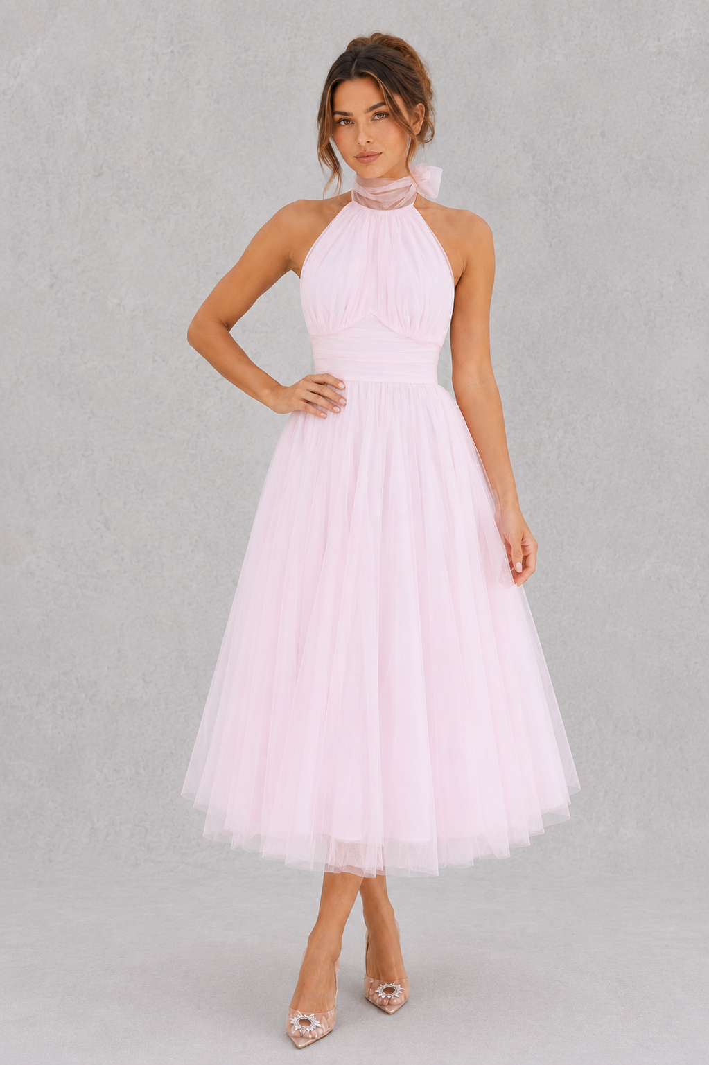 Bryony | Evening Dresses For Women Tulle Midi Occasion Dress