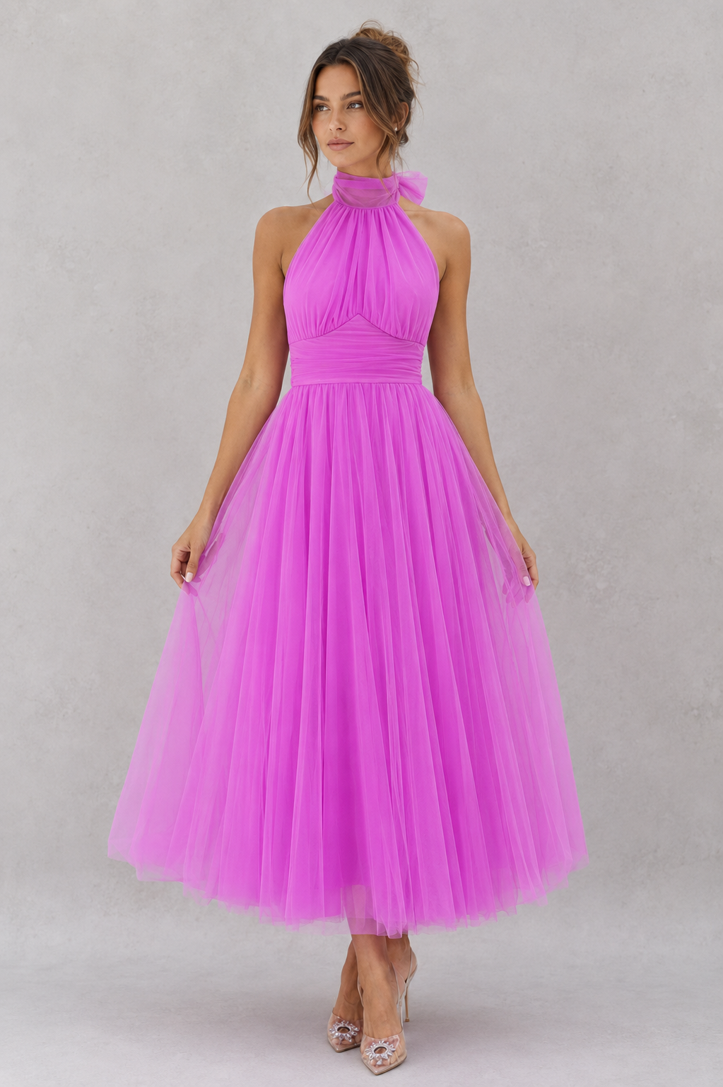 Bryony | Evening Dresses For Women Tulle Midi Occasion Dress