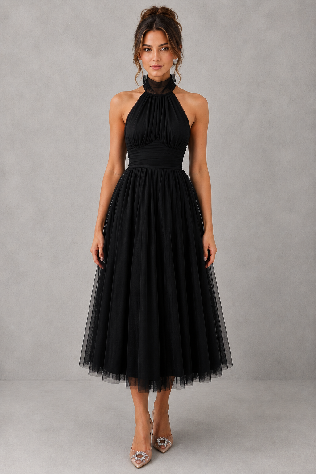 Bryony | Evening Dresses For Women Tulle Midi Occasion Dress