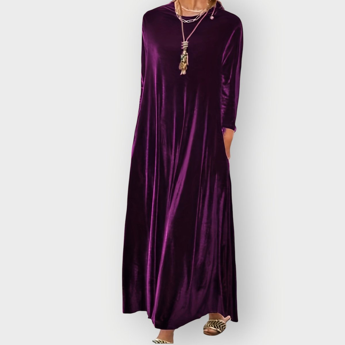 Rosaline | Women Velvet Long Sleeve Formal Dresses For Occasions