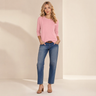 Rosalind | Relaxed Layering Top with 3/4 Sleeve