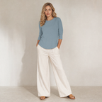 Rosalind | Relaxed Layering Top with 3/4 Sleeve