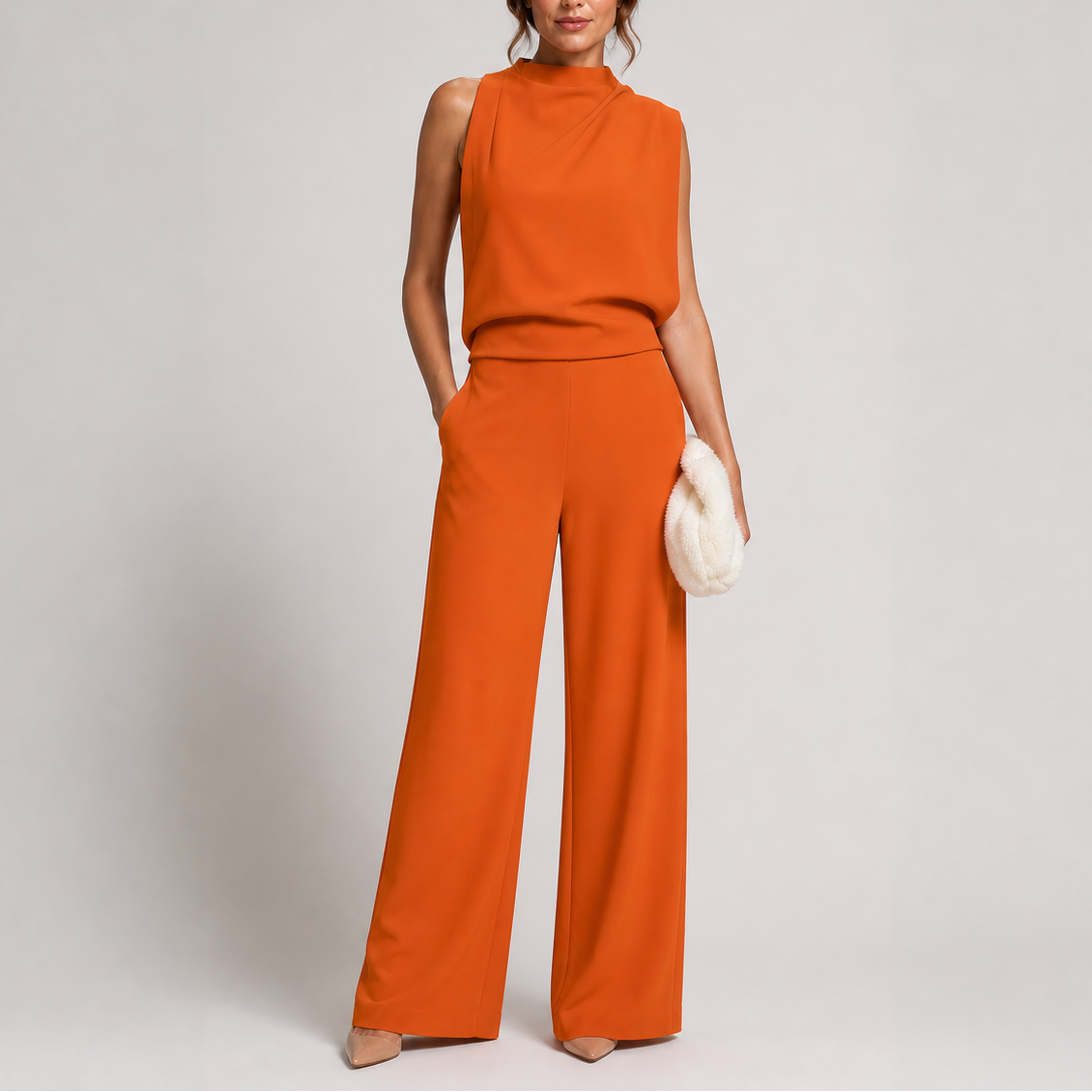 Noemie | Sleeveless Wide-Leg Jumpsuit Smart Casual Occasion