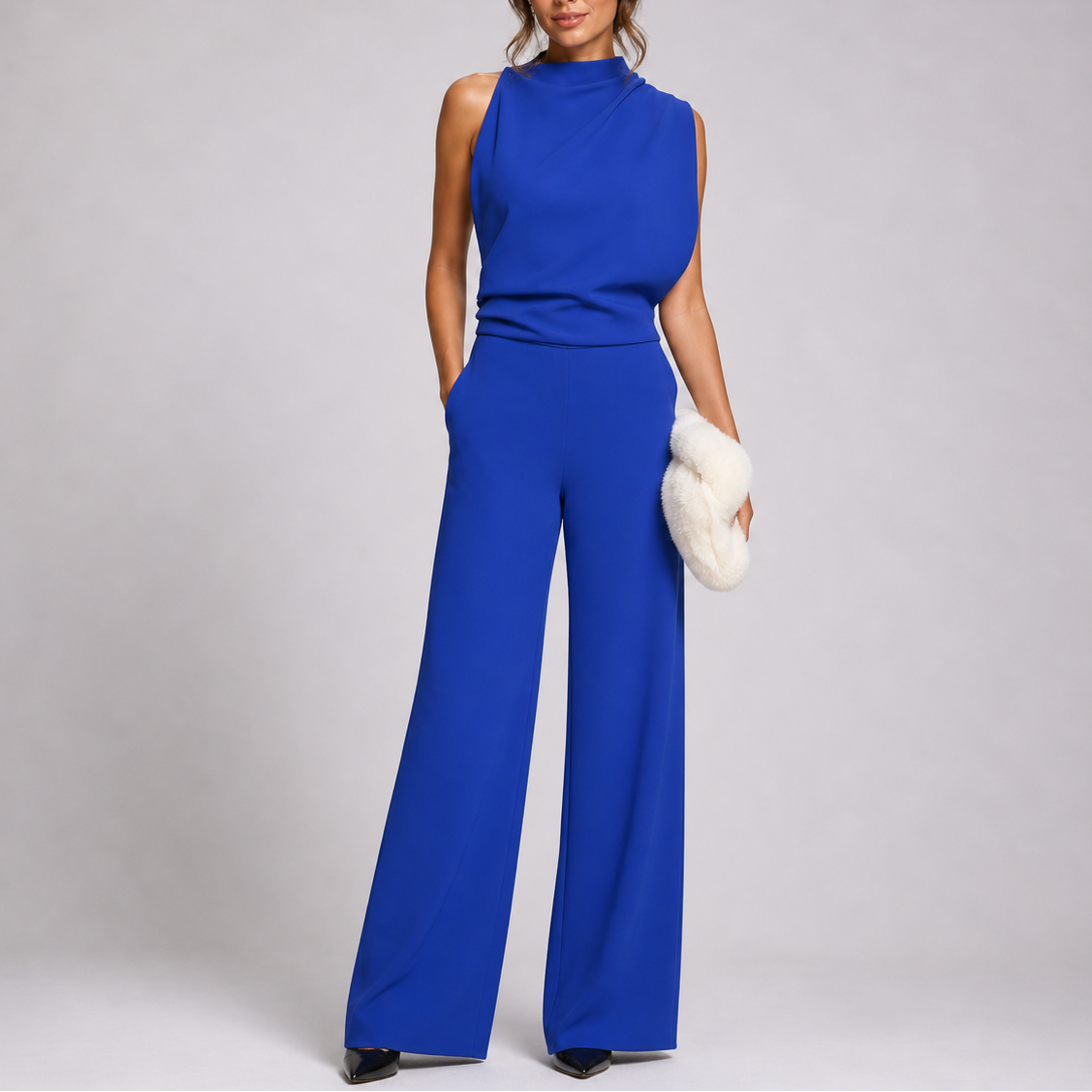 Noemie | Sleeveless Wide-Leg Jumpsuit Smart Casual Occasion