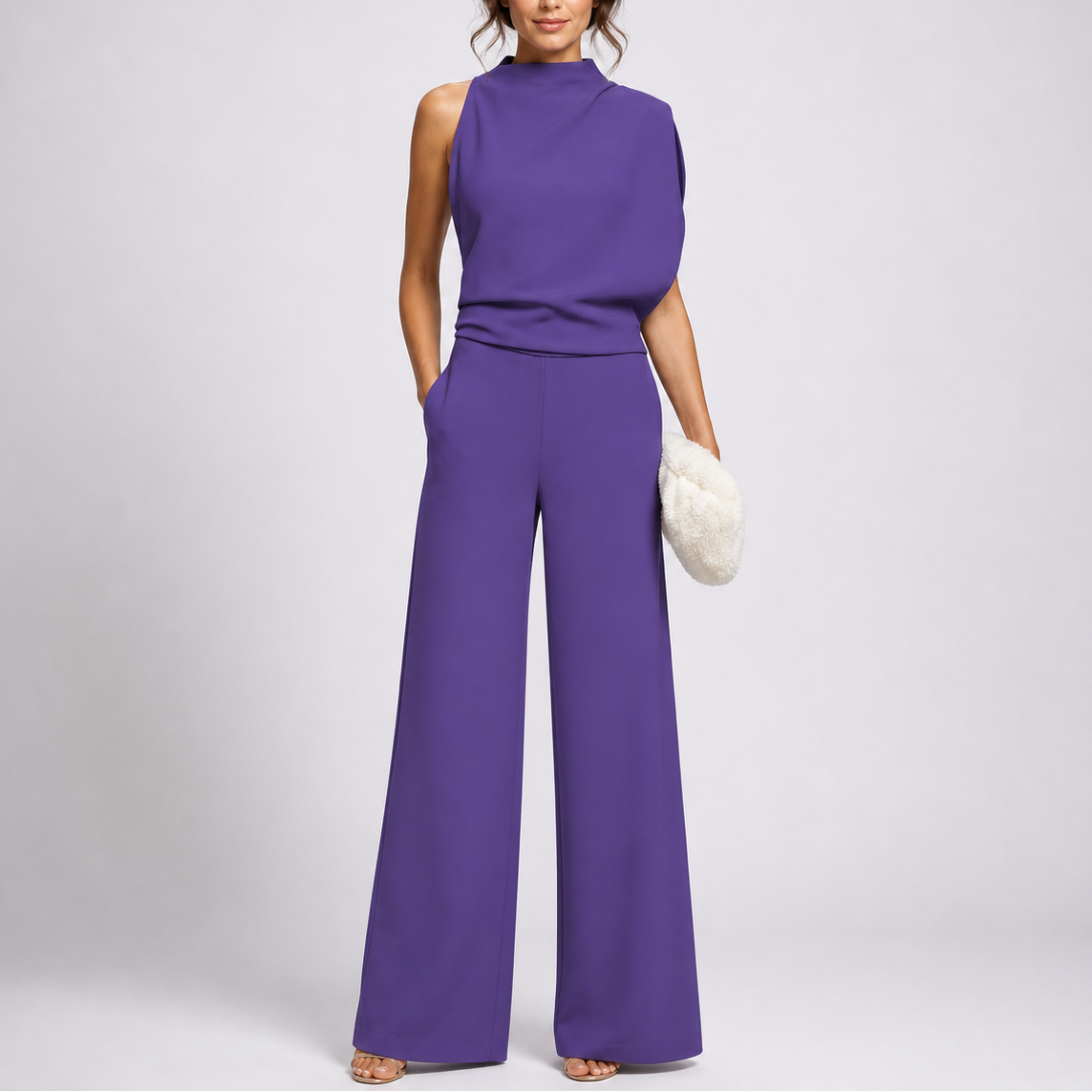 Noemie | Sleeveless Wide-Leg Jumpsuit Smart Casual Occasion