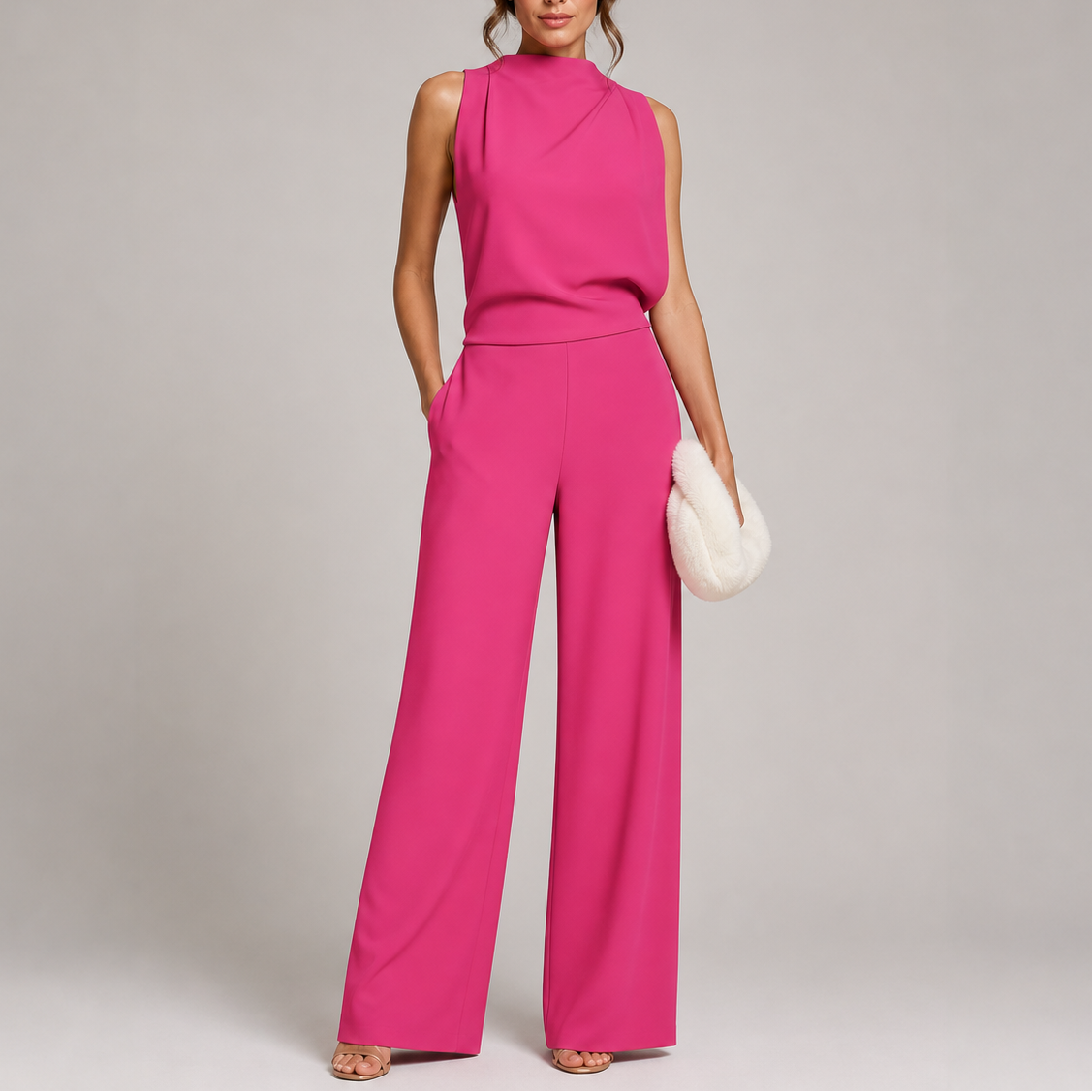 Noemie | Sleeveless Wide-Leg Jumpsuit Smart Casual Occasion