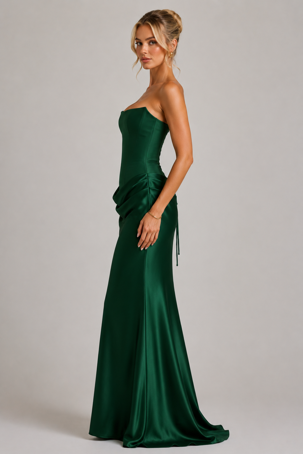 Mirabelle | Corset Satin Bodycon Maxi Dress Wedding Guest