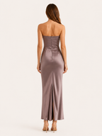 Rosanna | Strapless Draped Corset Maxi Dress