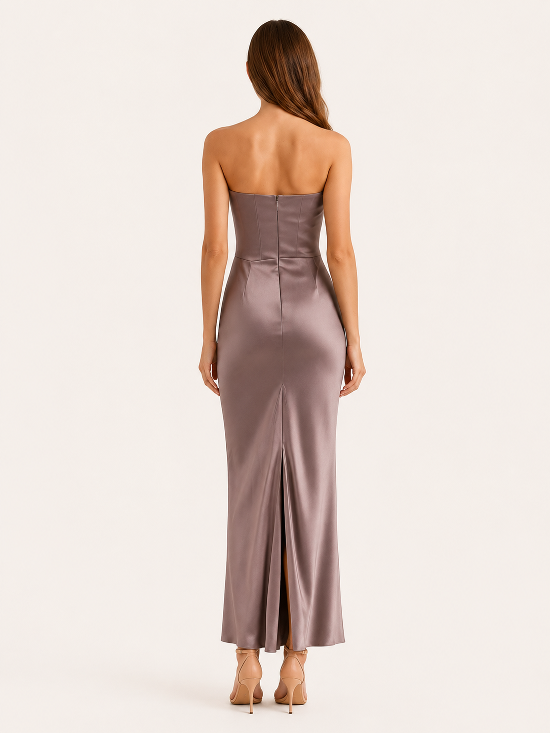 Rosanna | Strapless Draped Corset Maxi Dress